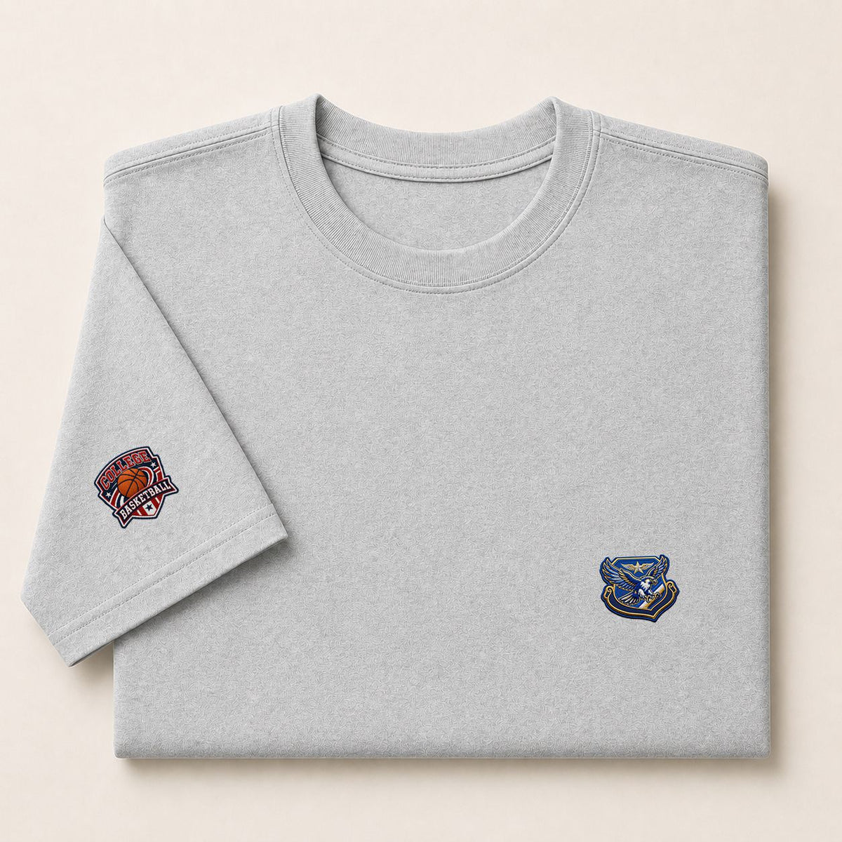 001 Air Force Falcons Embroidered Logo Puff Embroidered Logo T-Shirt - Unisex Short Sleeve Tee