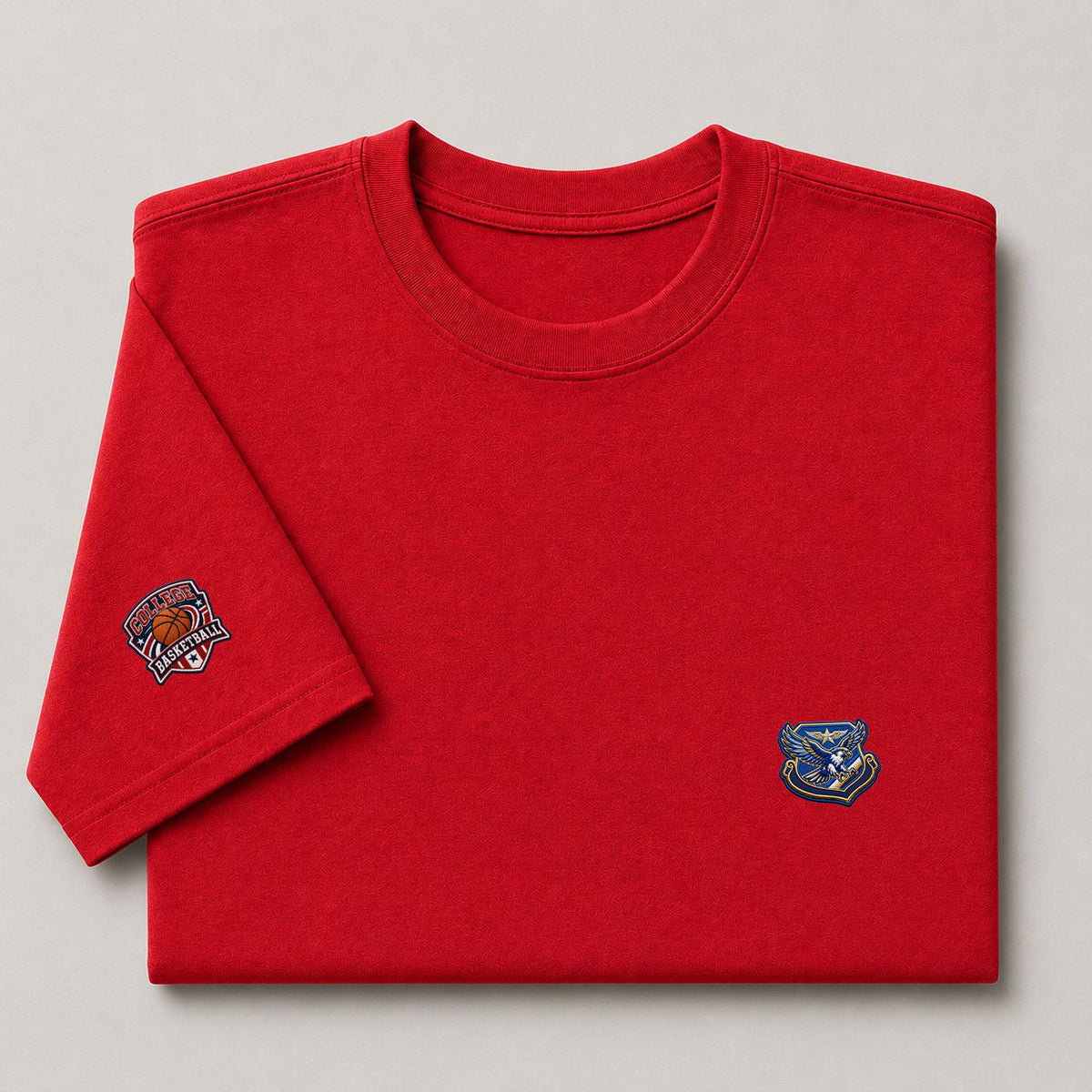 001 Air Force Falcons Embroidered Logo Puff Embroidered Logo T-Shirt - Unisex Short Sleeve Tee