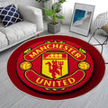 Manchester United Multicolore Sophistiqué 2 - Tapis rond, Tapis Sol - Tapis De Salon, Tapis Art, Tapis pour la décoration de la maison