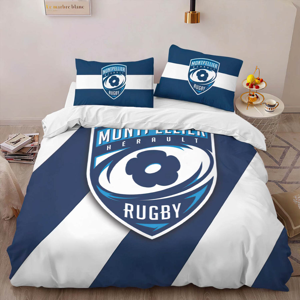Literie MHR Montpellier Hérault Rugby Club 210 - Housse De Couette Parure de lit
