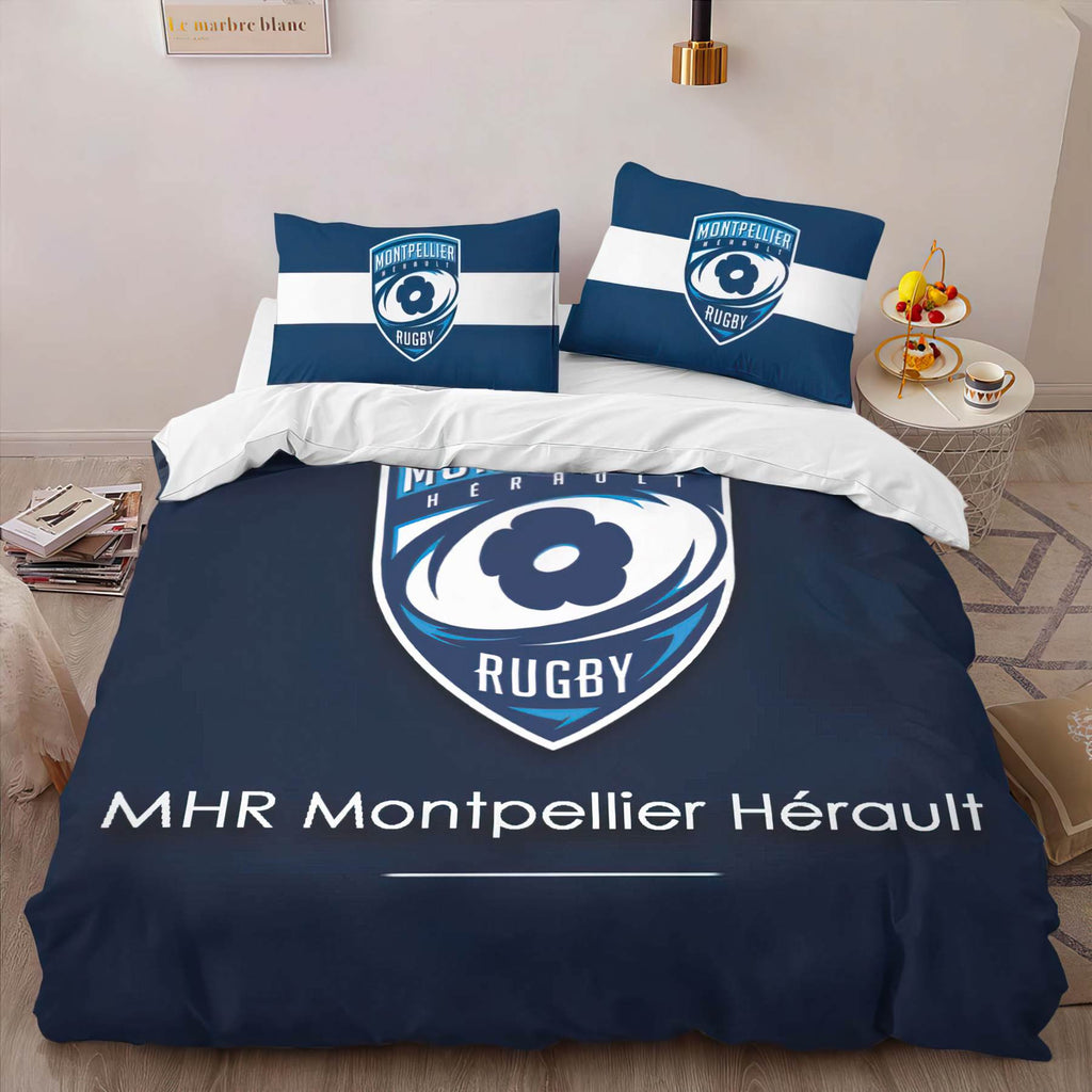 Literie MHR Montpellier Hérault Rugby Club 203 - Housse De Couette Parure de lit