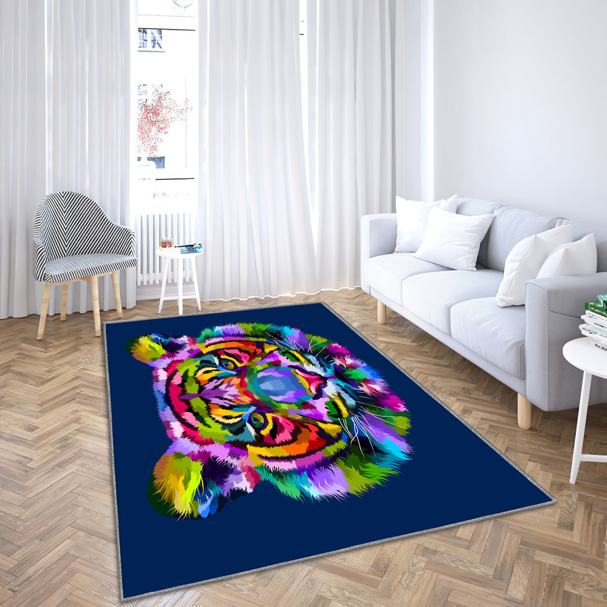 Abstract Colorful Tiger