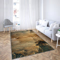 Abstract Golden Colors - Golden - Abstract Gold Drip