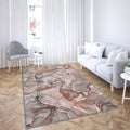 Abstract Living Room-Brown And Grey