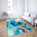 Abstract Blue Bright Motion Composition-Abstract Bright Art Big