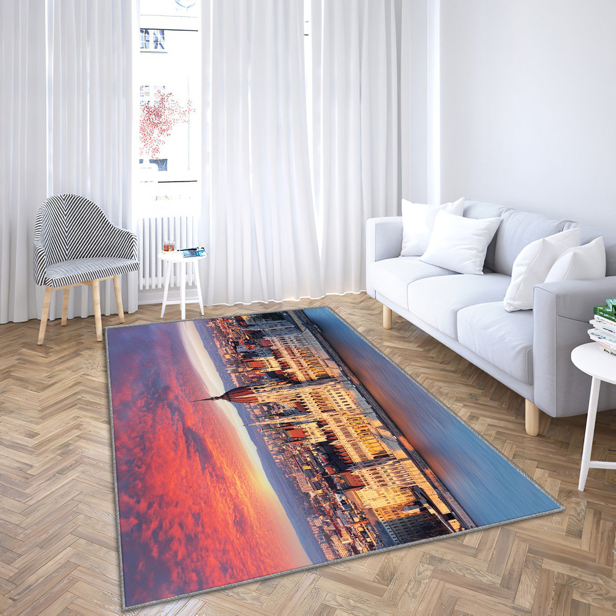 Budapest parliament at dramatic sunrise Multi panel canvas wall art