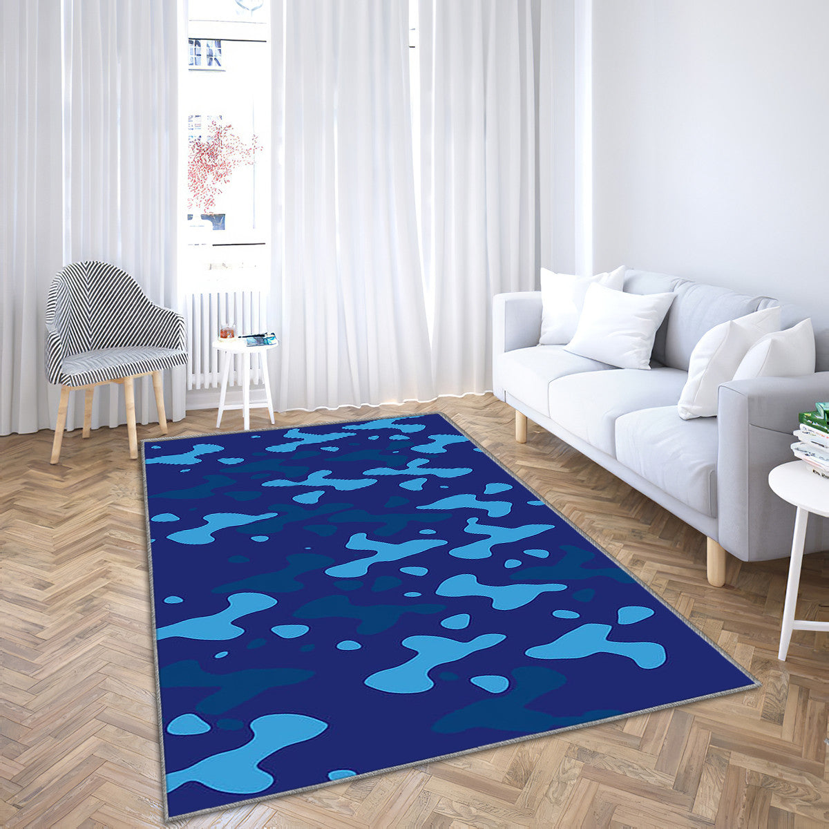 Blue Camouflage Pattern