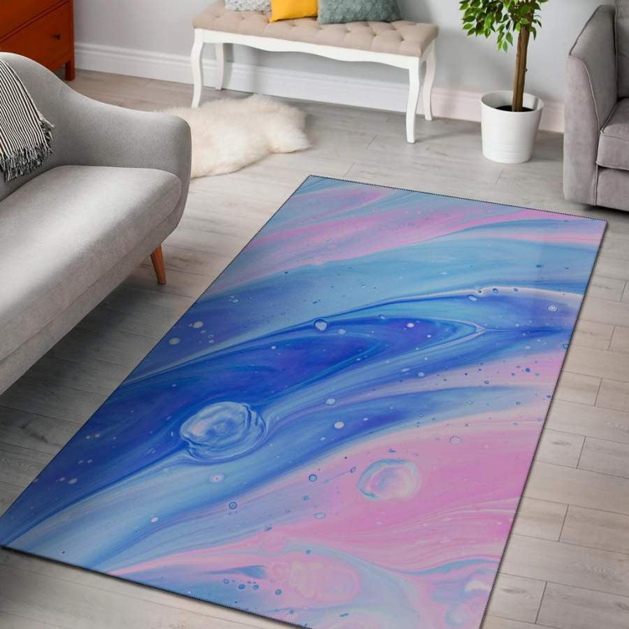 Blue Pink Abstract Painting