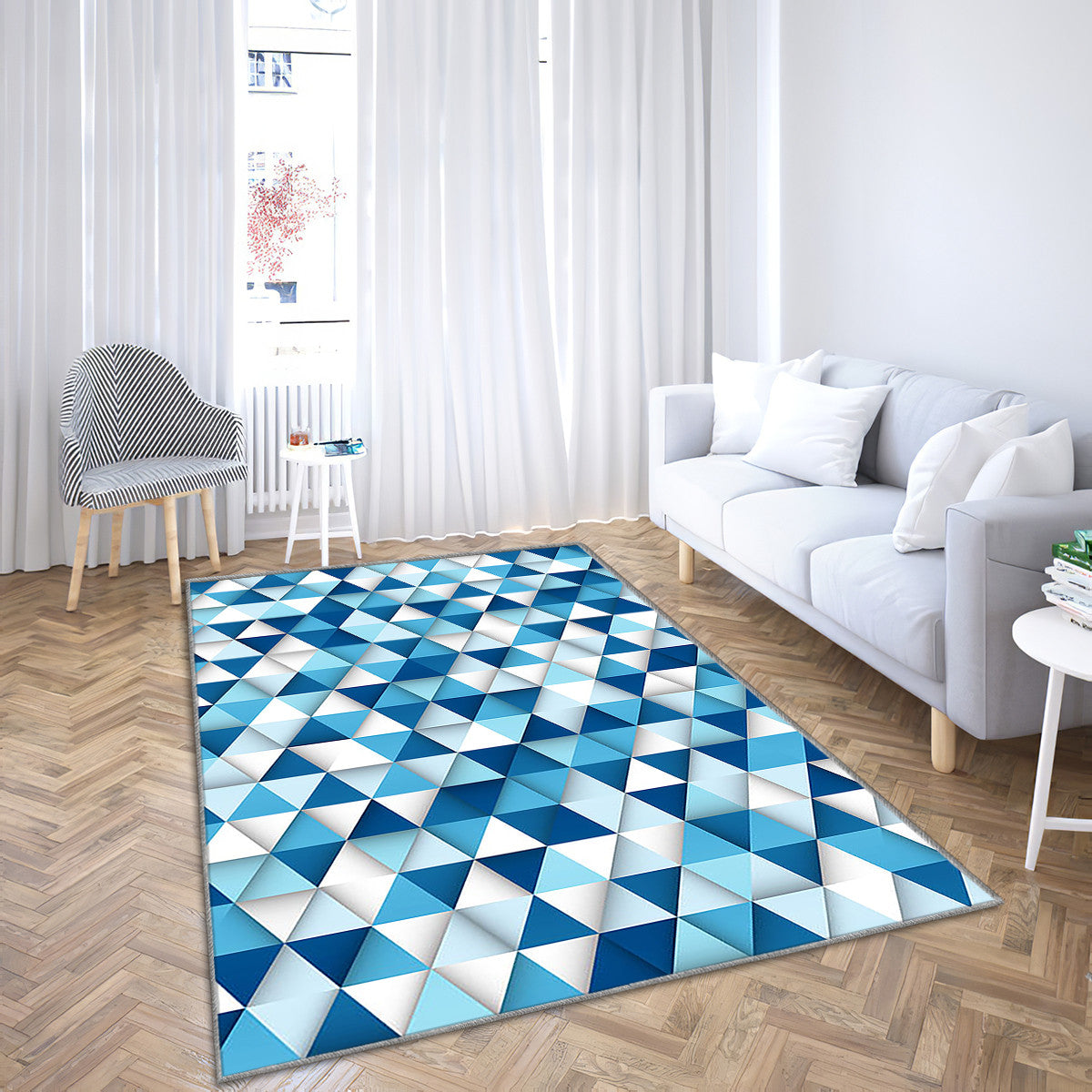 Triangle Blue Pattern