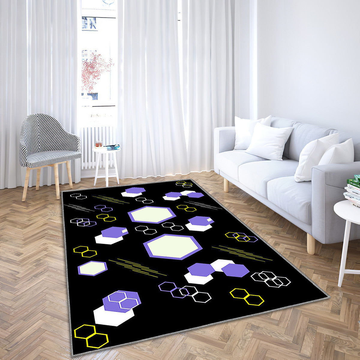 Hexagon Black Pattern