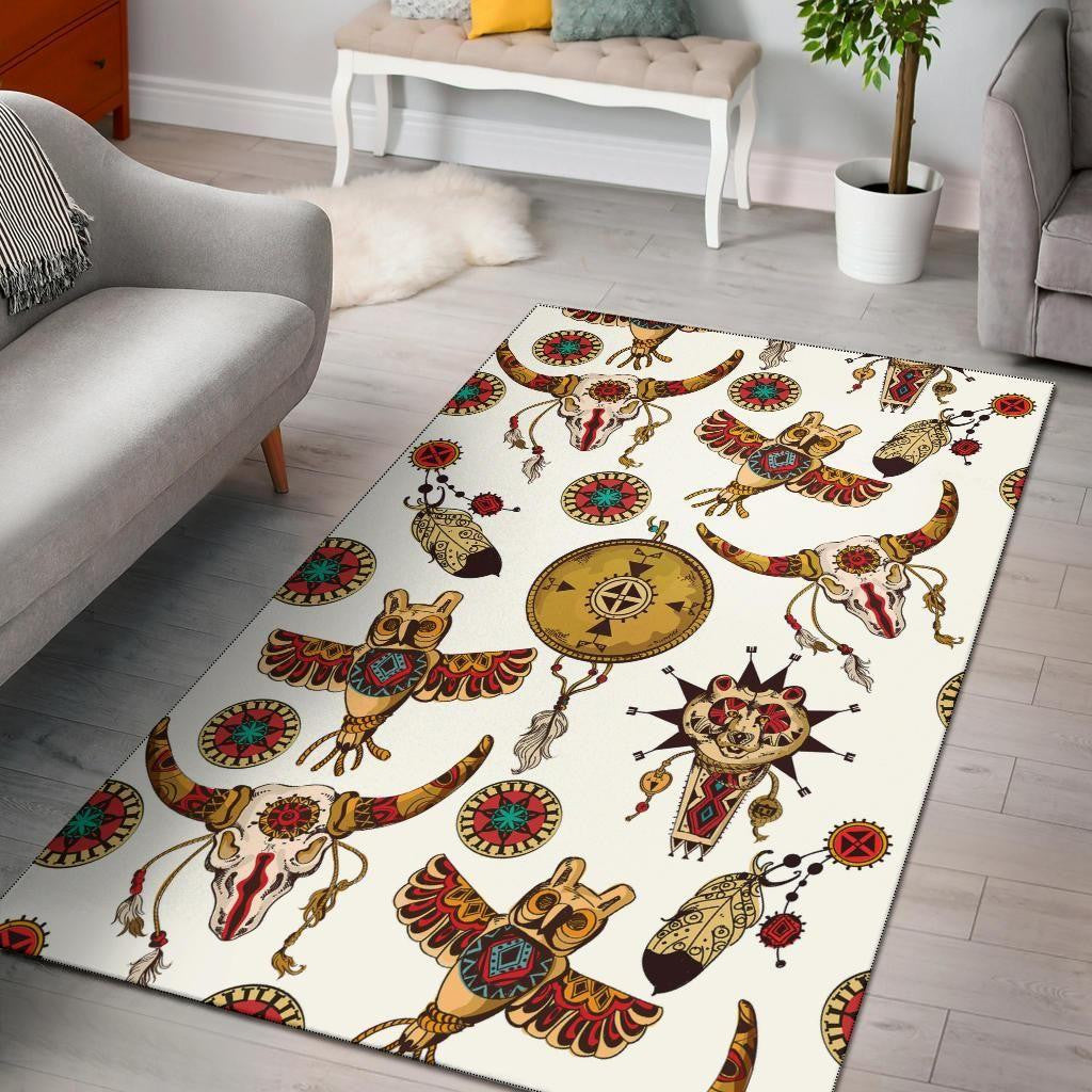 Owl Bison Pattern Native American