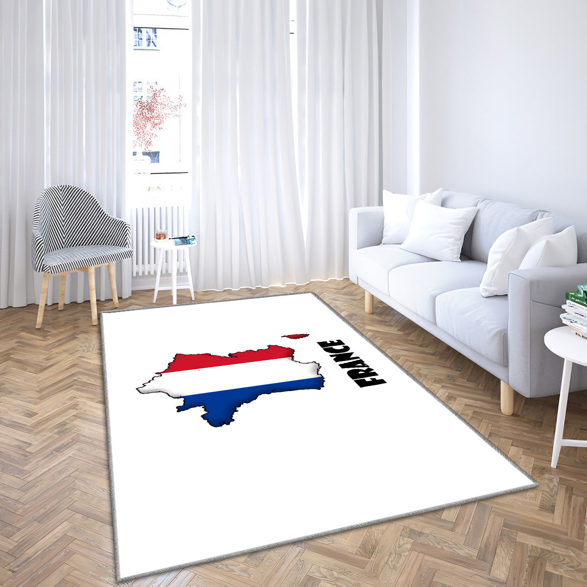 France Flag Map