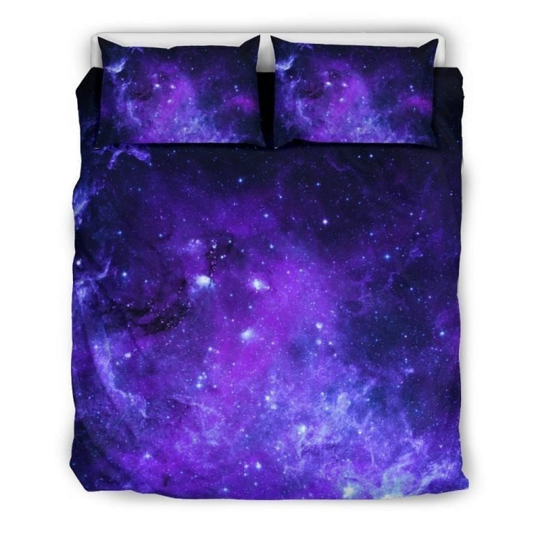Pourpre Etoiles Nébuleuse Galaxie Espace