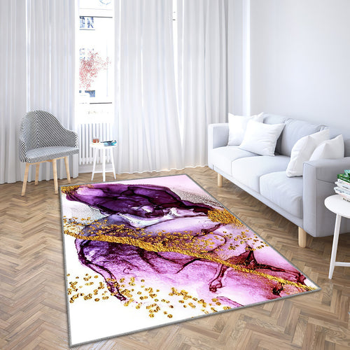 Abstract Purple-Purple And Gold Yellow
