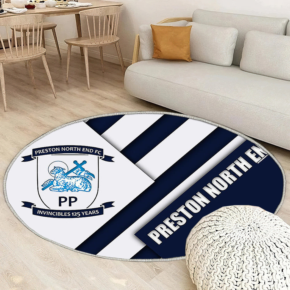Preston North End FcEnglish Football Club Preston Tapis Sol - Tapis De Salon, Royaume-Uni Tapis Art, Tapis pour la décoration de la maison