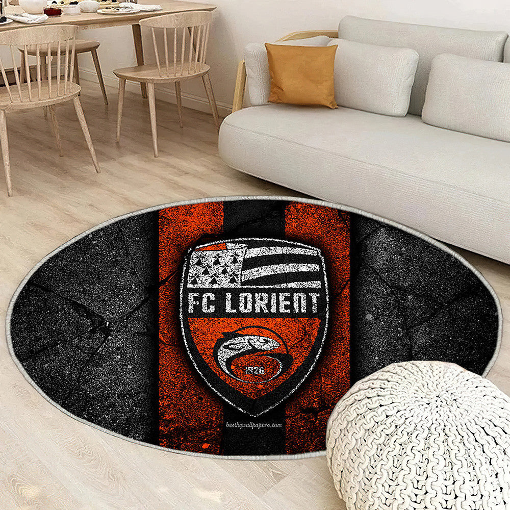 Lorient Fc Tapis Sol - Tapis De Salon, Ligue 2 Football Tapis Art, Tapis pour la décoration de la maison