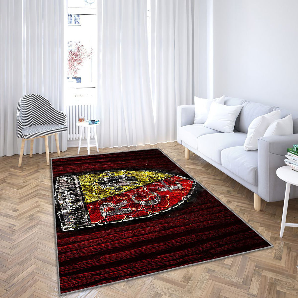 Rc Lens Tapis Sol - Tapis De Salon, Ligue 2 Française de Football Tapis Art, Tapis pour la décoration de la maison