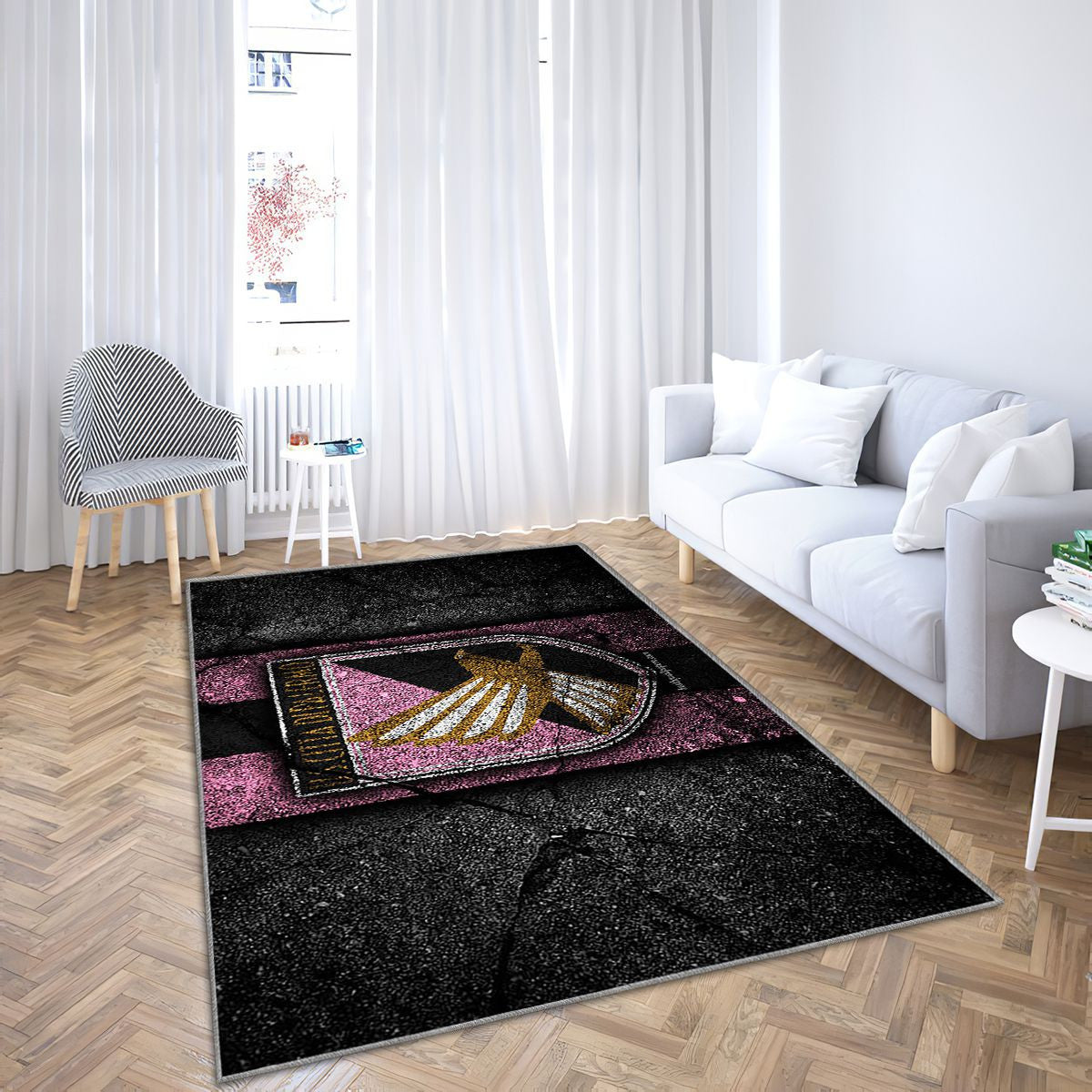 Palerme Fc Tapis Sol - Tapis De Salon, Serie B Football Tapis Art, Tapis pour la décoration de la maison