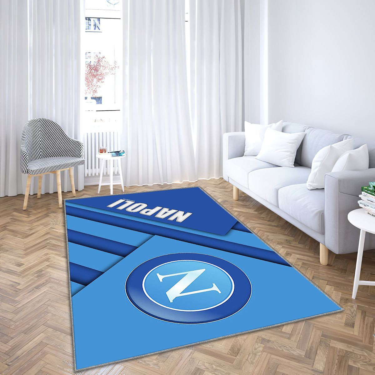 Napoli Fc Tapis Sol - Tapis De Salon, Football Serie A Naples Tapis Art, Tapis pour la décoration de la maison