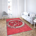 Logo du Stade De Reims Tapis Sol - Tapis De Salon, Football Français Tapis Art, Tapis pour la décoration de la maison