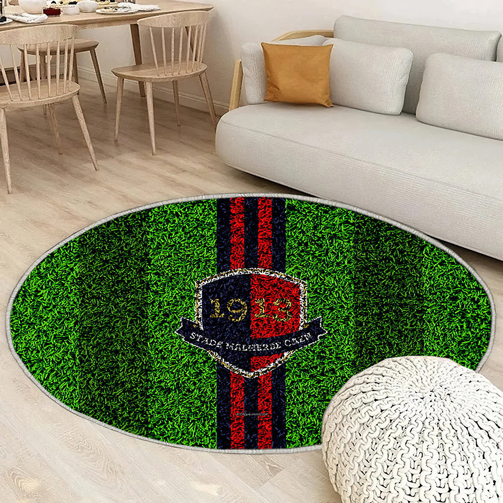 Stade Malherbe Caen Football Lawn Tapis Sol - Tapis De Salon, Football Français Tapis Art, Tapis pour la décoration de la maison