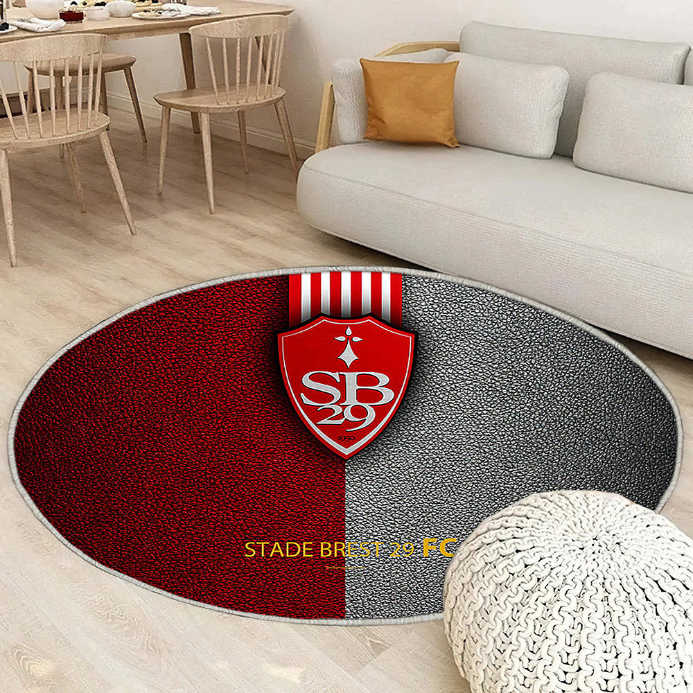 Stade Brest 29 Fc Brest Tapis Sol - Tapis De Salon, Deuxième Division Tapis Art, Tapis pour la décoration de la maison