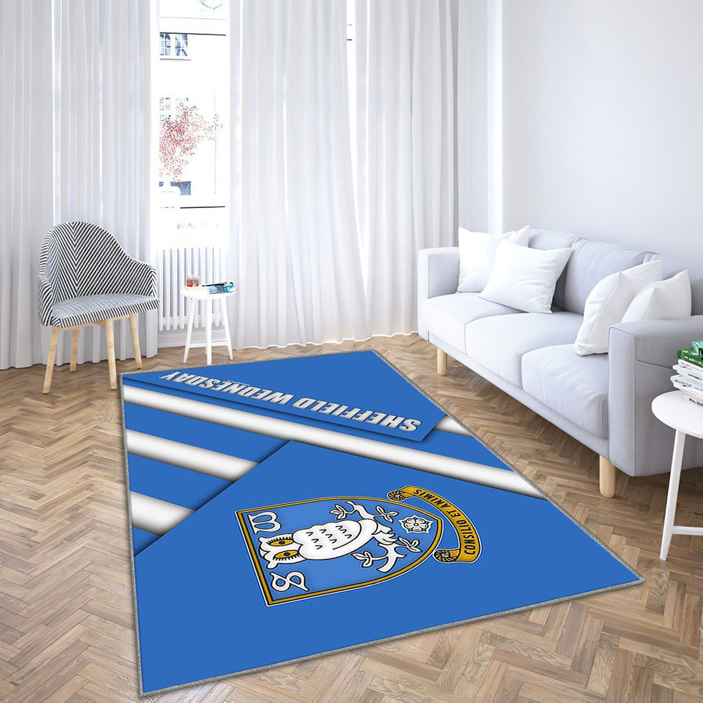 Sheffield Wednesday FcEnglish Football Club Sheffield Tapis Sol - Tapis De Salon, Royaume-Uni Tapis Art, Tapis pour la décoration de la maison
