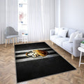Sandhausen Fc Tapis Sol - Tapis De Salon, Bundesliga 2 Black Metal Football Tapis Art, Tapis pour la décoration de la maison
