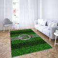 Vfl Wolfsburg Club de football allemand vert blanc Tapis Sol - Tapis De Salon, Bundesliga Wolfsburg Tapis Art, Tapis pour la décoration de la maison