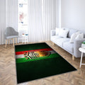 Équipe nationale de football d'Italie Tapis Sol - Tapis De Salon, Europe Uefa Green Metal Tapis Art, Tapis pour la décoration de la maison