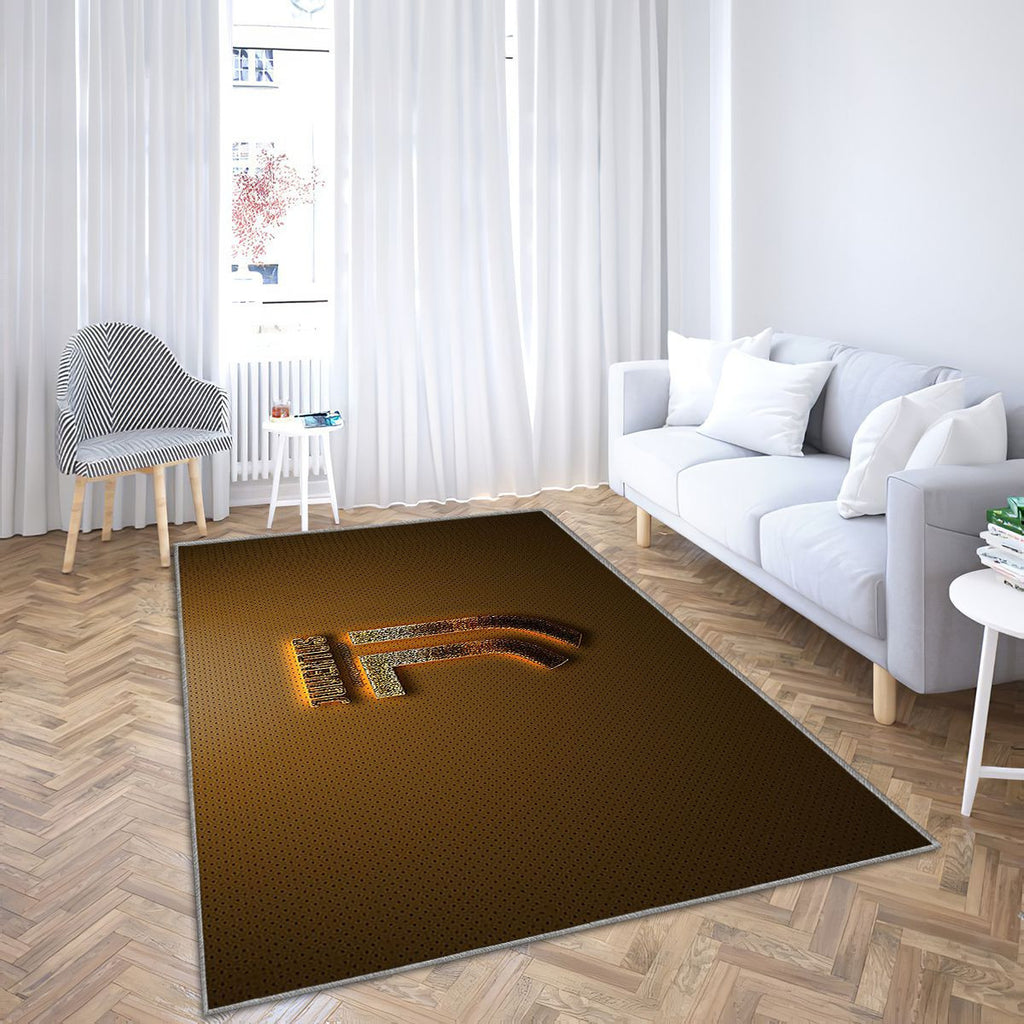Juventus Fc Tapis Sol - Tapis De Salon, Turin Italie Juventus Gold Glitter Tapis Art, Tapis pour la décoration de la maison