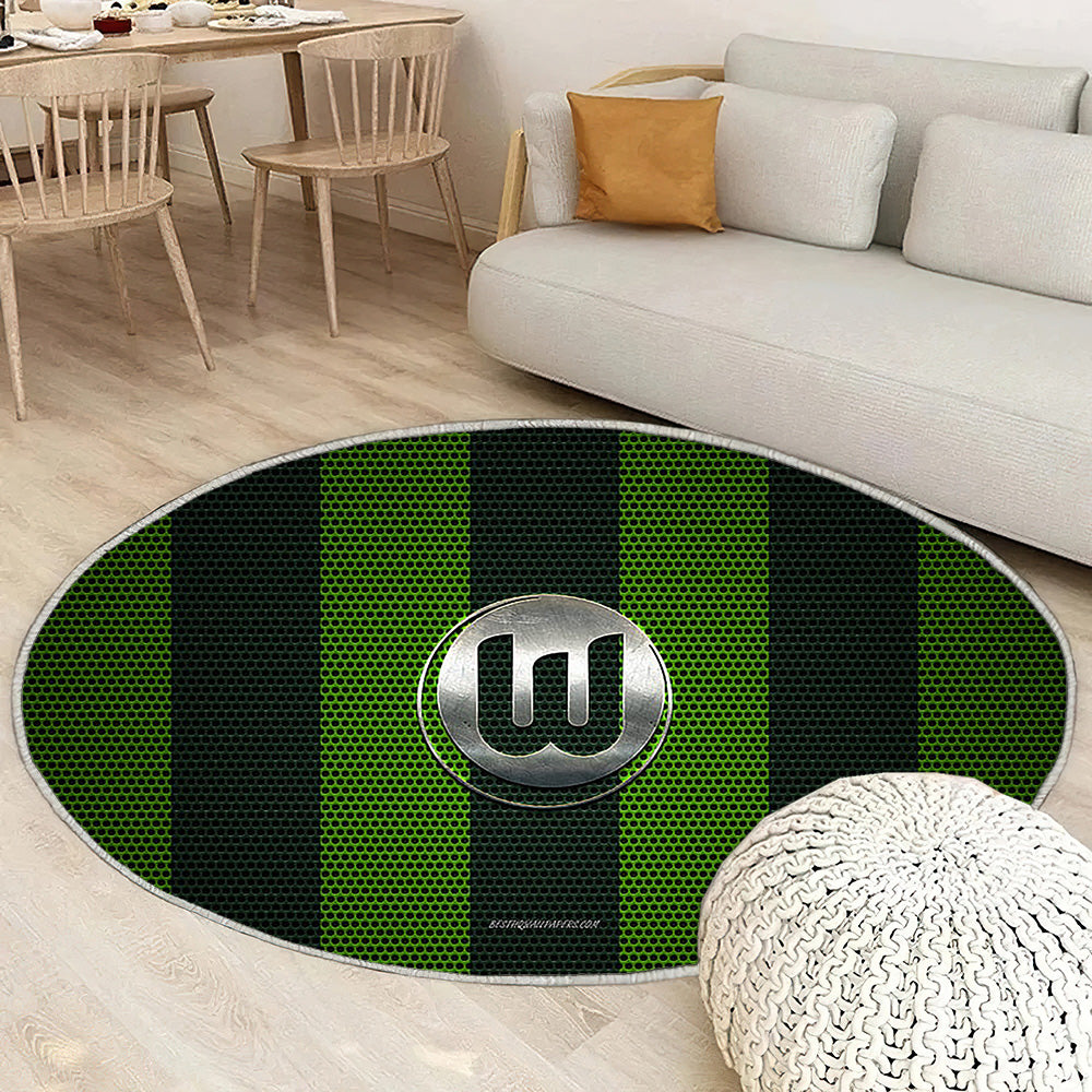 Vfl Wolfsburg Logogreen Mesh Vfl Wolfsburg Tapis Sol - Tapis De Salon, Wolfsburg Allemagne Tapis Art, Tapis pour la décoration de la maison