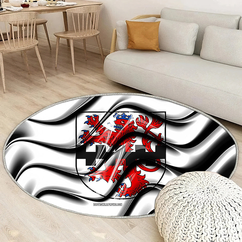 Leverkusen Drapeau Villes D'Allemagne Tapis Sol - Tapis De Salon, Leverkusen Leverkusen Villes Allemandes Tapis Art, Tapis pour la décoration de la maison