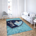 Logo Le Havre Fc Tapis Sol - Tapis De Salon, Football Français Tapis Art, Tapis pour la décoration de la maison