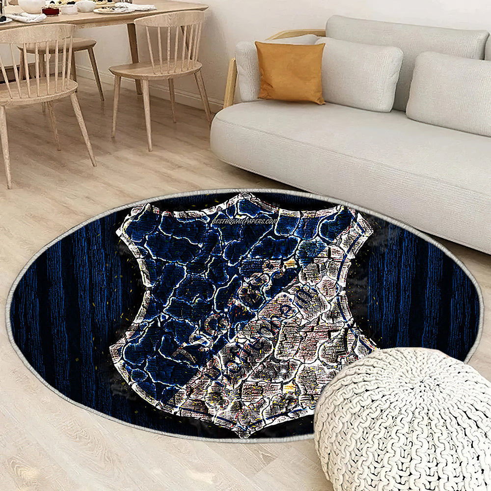 Hoffenheim Fc Tapis Sol - Tapis De Salon, Bundesliga Bleu Bois Tsg 1899 Hoffenheim Tapis Art, Tapis pour la décoration de la maison