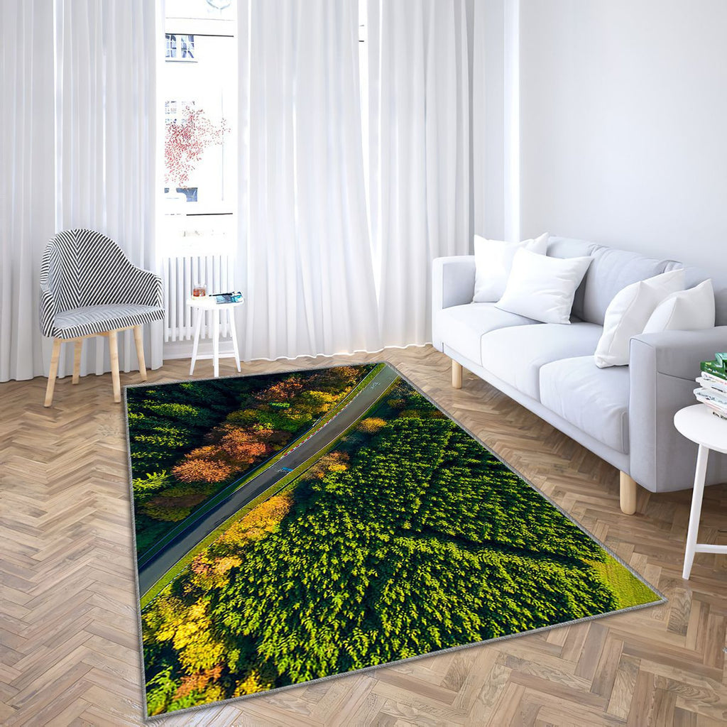Nordschleife Waceway Tapis Sol - Tapis De Salon, Allemagne Europe Tapis Art, Tapis pour la décoration de la maison