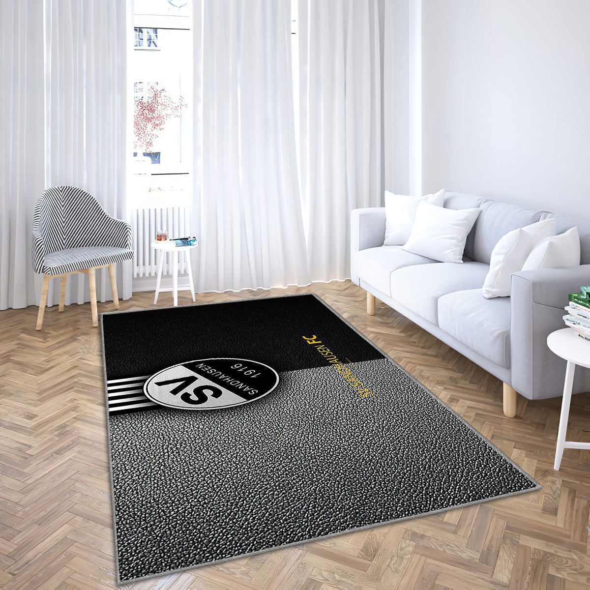 Sv Sandhausen Fc ZandhausenClub de football allemand Tapis Sol - Tapis De Salon, deuxième division Tapis Art, Tapis pour la décoration de la maison