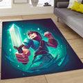 Herobrine Minecraft main character carpet