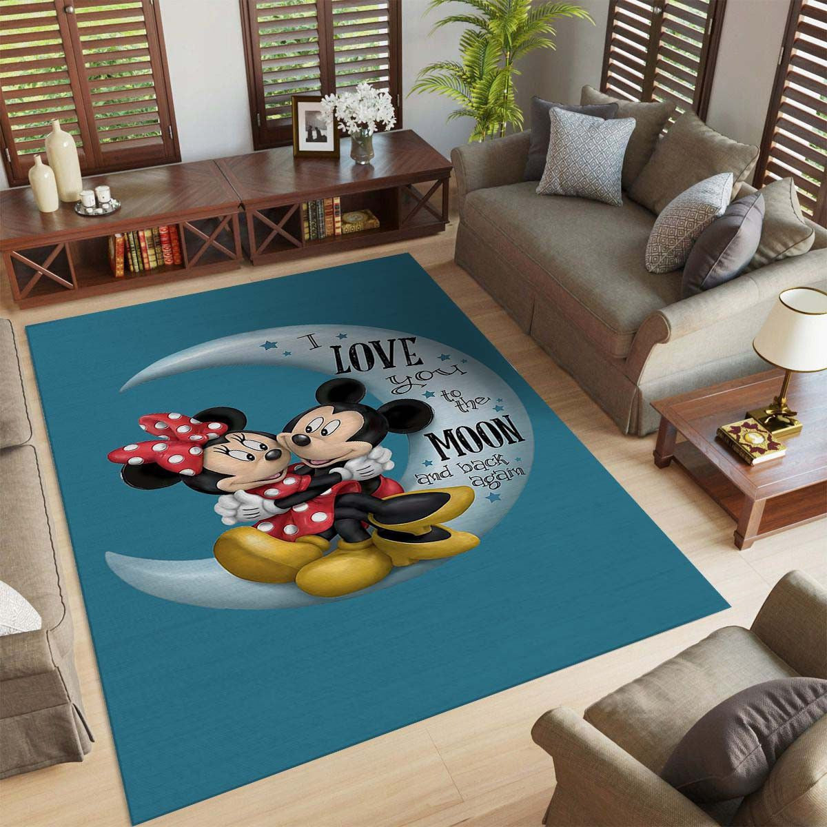 Mickey and Minnie carpet