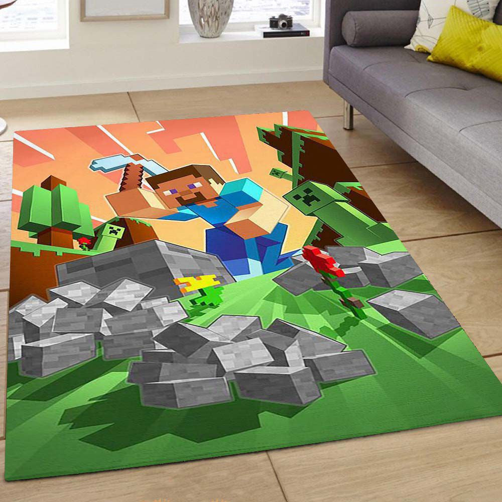 Herobrine Minecraft Character 1013 Carpet