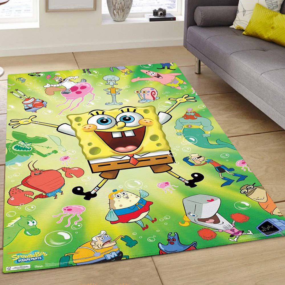 Spongebob Squarepants All Characters 5 Carpet
