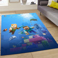 Underwater Minecraft Characters 2 Carpet