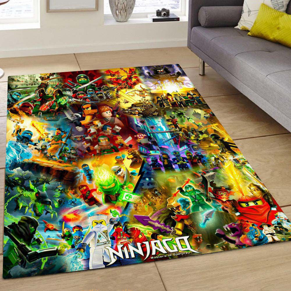 Ninjago All Characters Fighting 1016 Carpet
