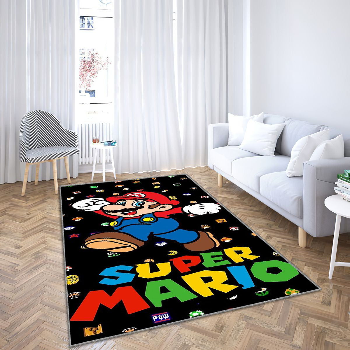 Super mario, cartoon, logo