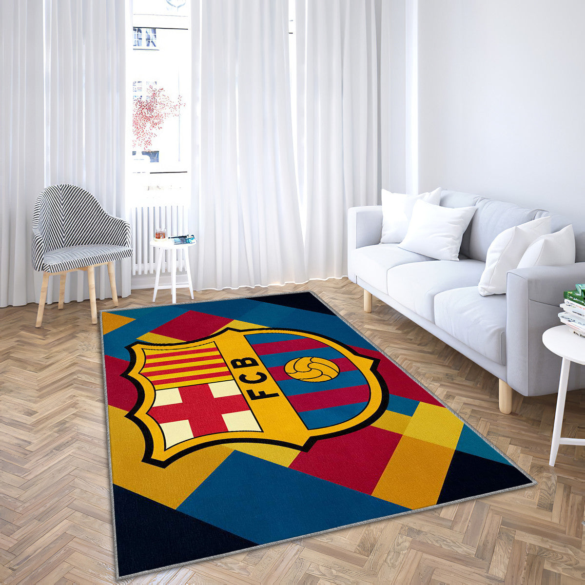 FC Barcelona Modern Geometric 28