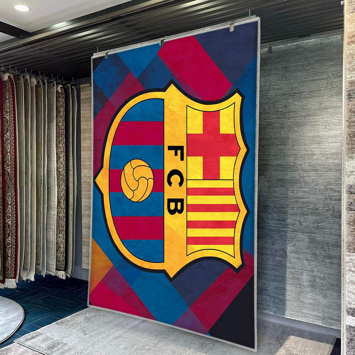 FC Barcelona Modern Geometric 24