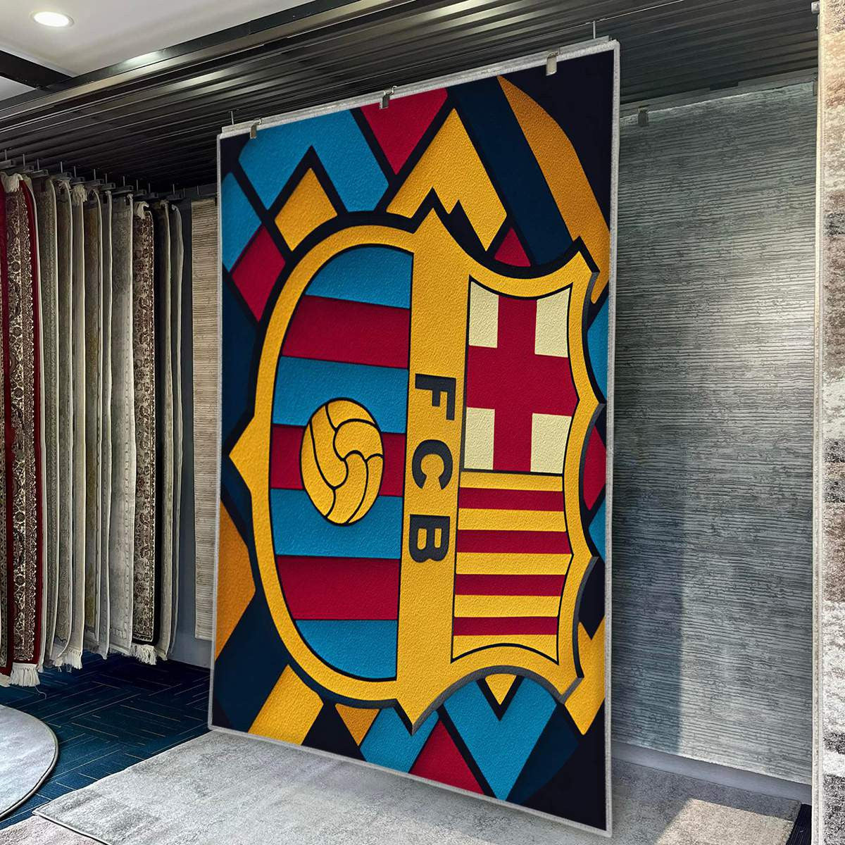 FC Barcelona Modern Geometric 12