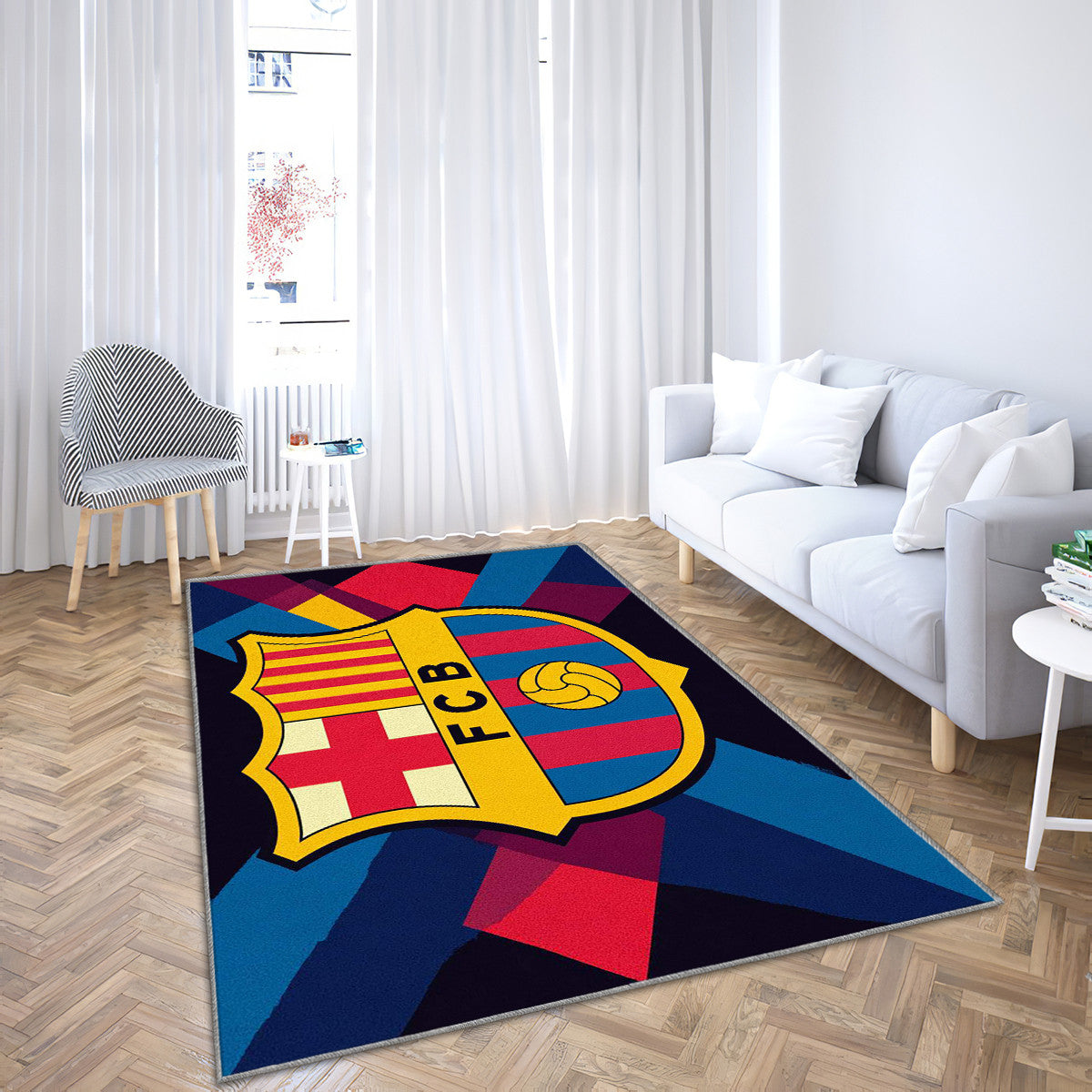 FC Barcelona Modern Geometric 22