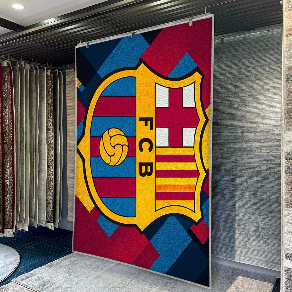 FC Barcelona Modern Geometric 21