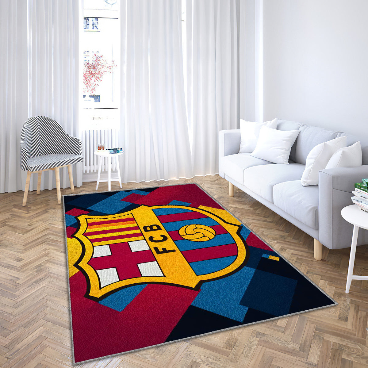FC Barcelona Modern Geometric 21